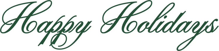 Happy Holidays Fancy Wall Word Art