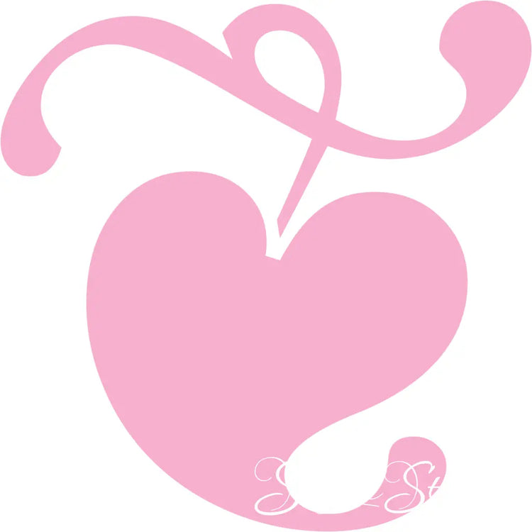 Heart Drops Close-up of a peel and stick heart decal, perfect for adding a romantic touch to home decor.