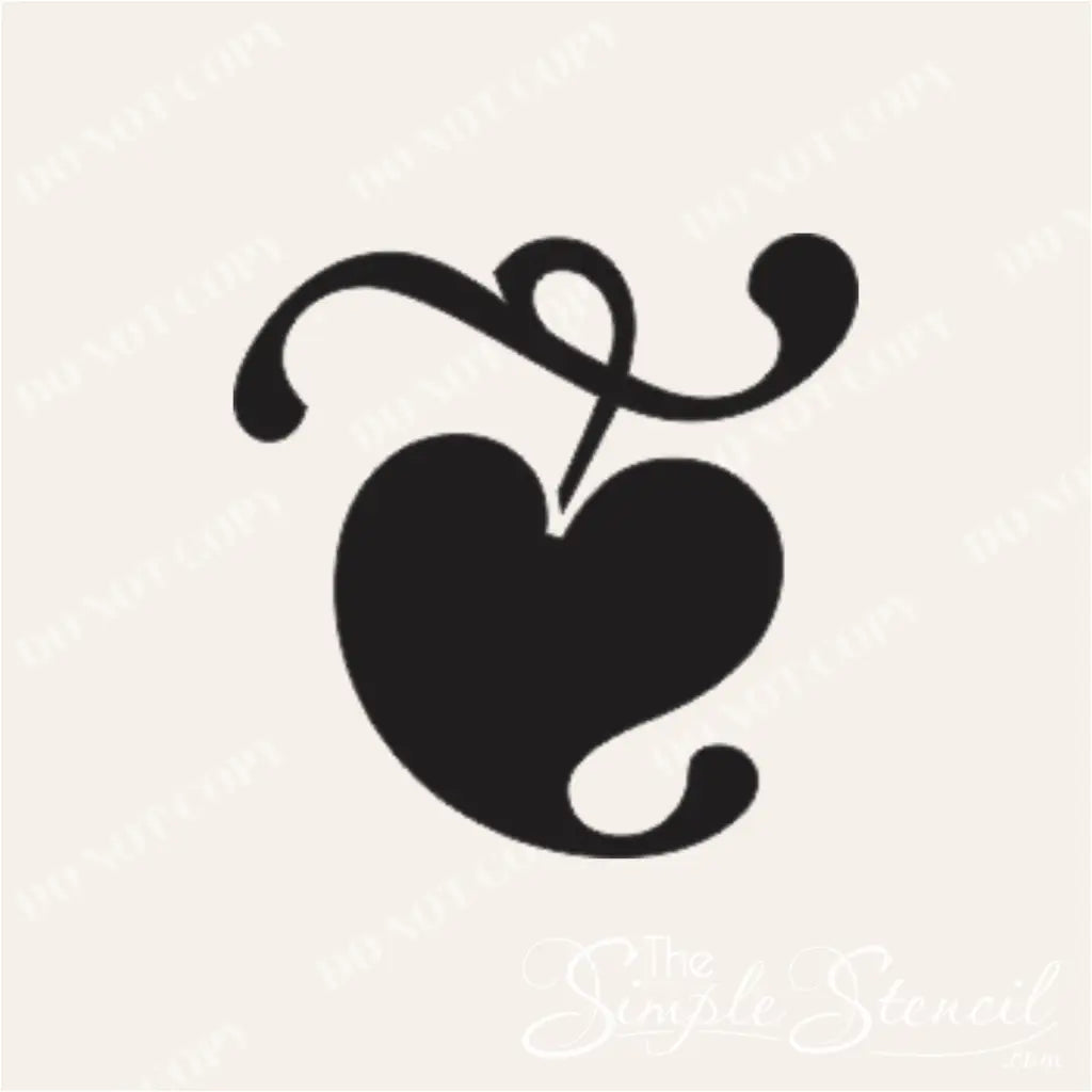 Decorative heart wall art sticker, a simple way to add a romantic accent to any room.