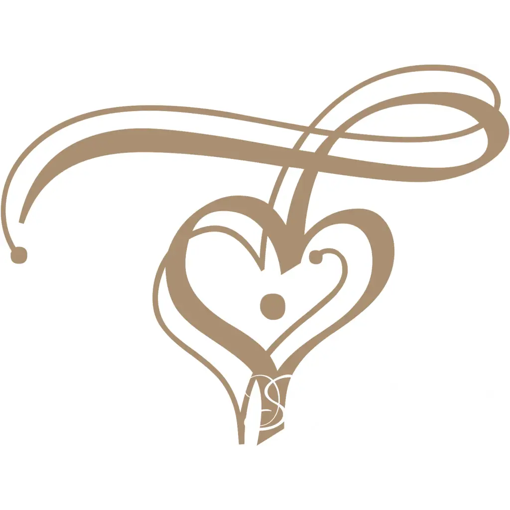 Heart Flourish wall decal by The Simple Stencil