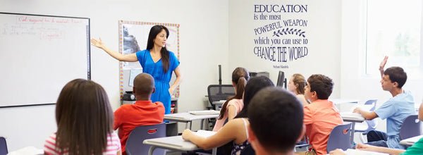 Classroom wall art and decorations for elementary and secondary schools.