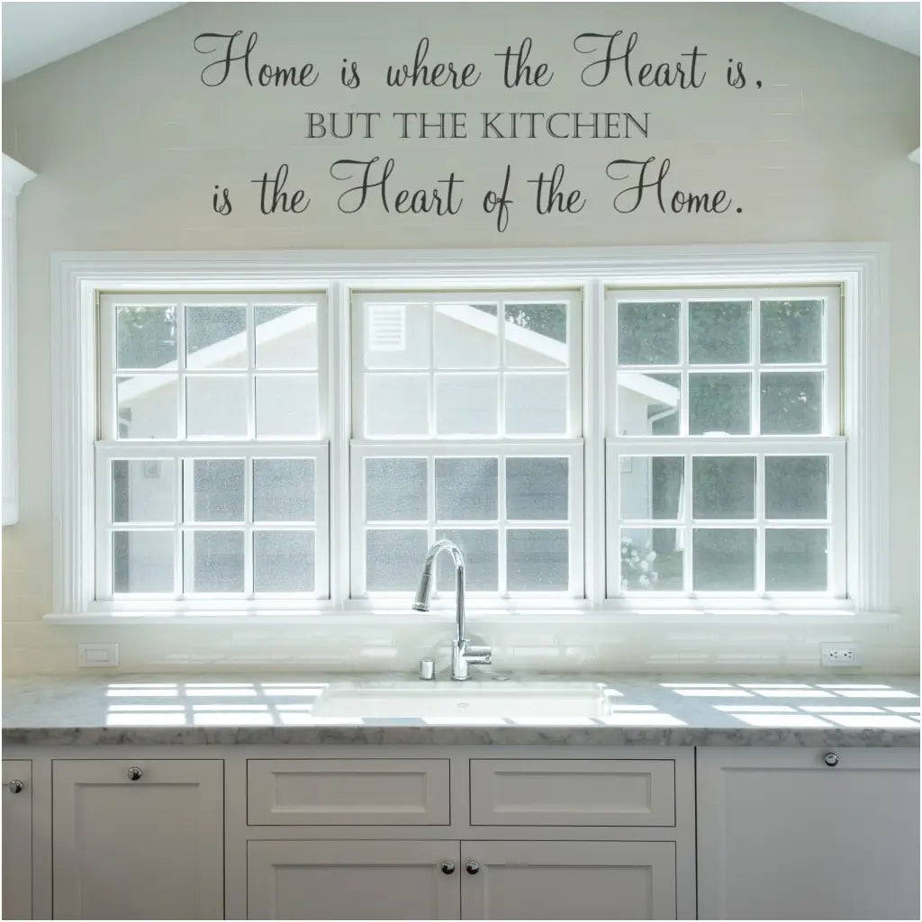Home Is Where The Heart But Kitchen Of