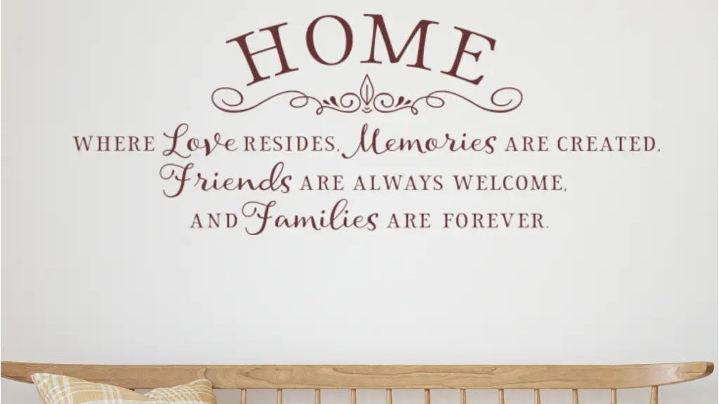 Home Where Love Resides Wall Decal - Thumbnail 2