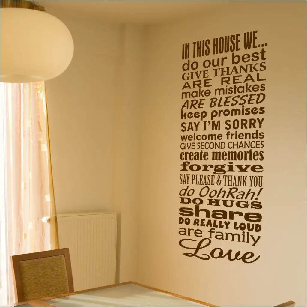 In This House... LOVE Wall Decal