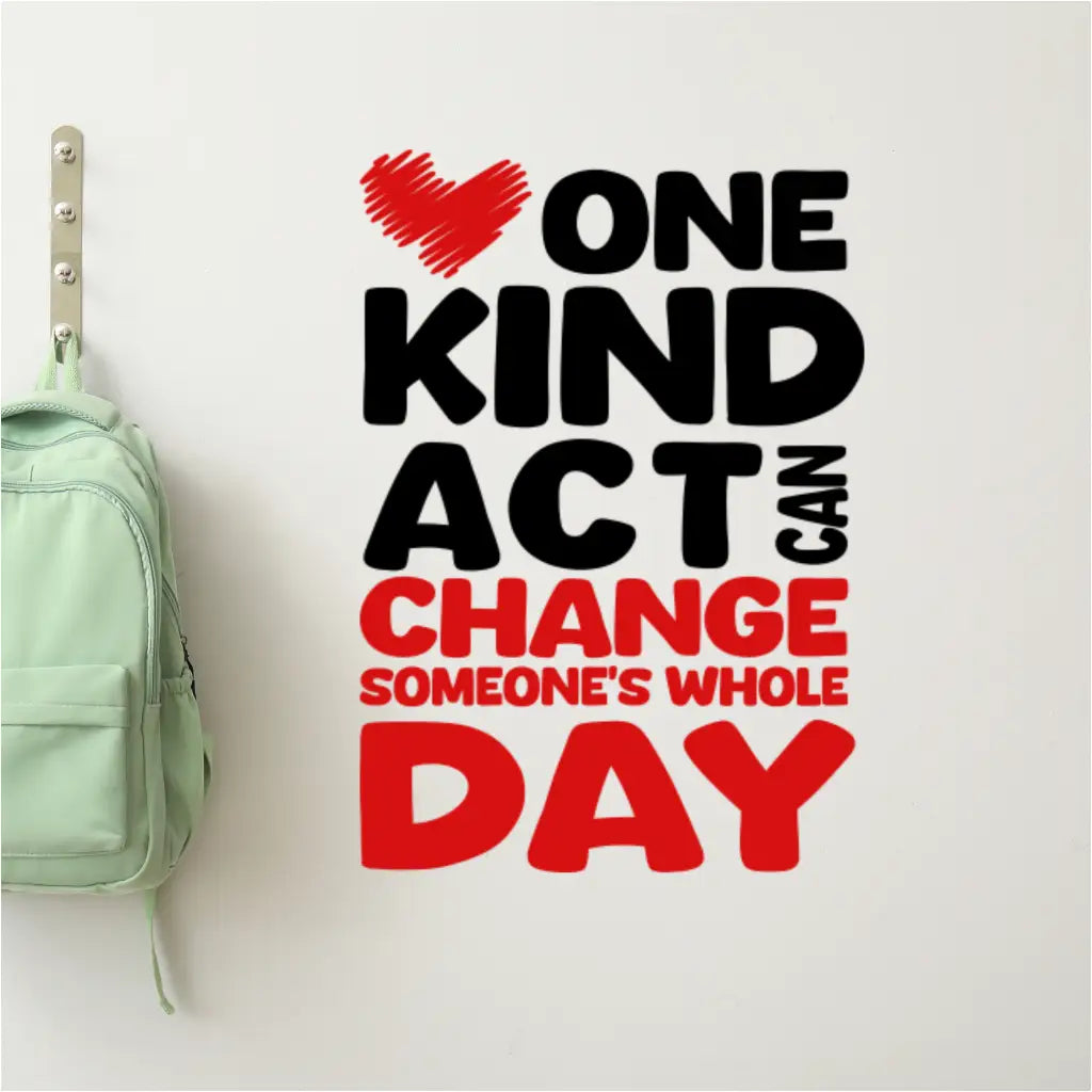 Inspirational Kindness Wall Decal for Schools