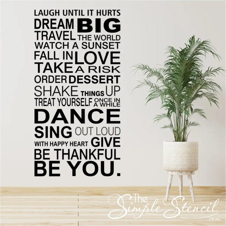Inspirational Wall Phrase - Clearance Item