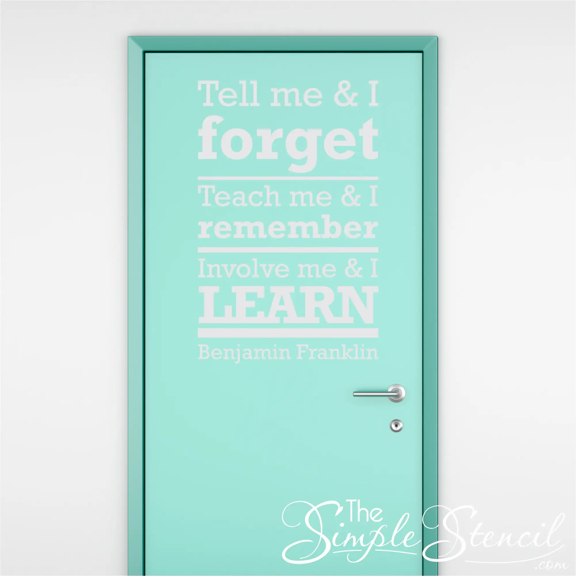 Involve Me and I Learn Wall Decal - Thumbnail 2