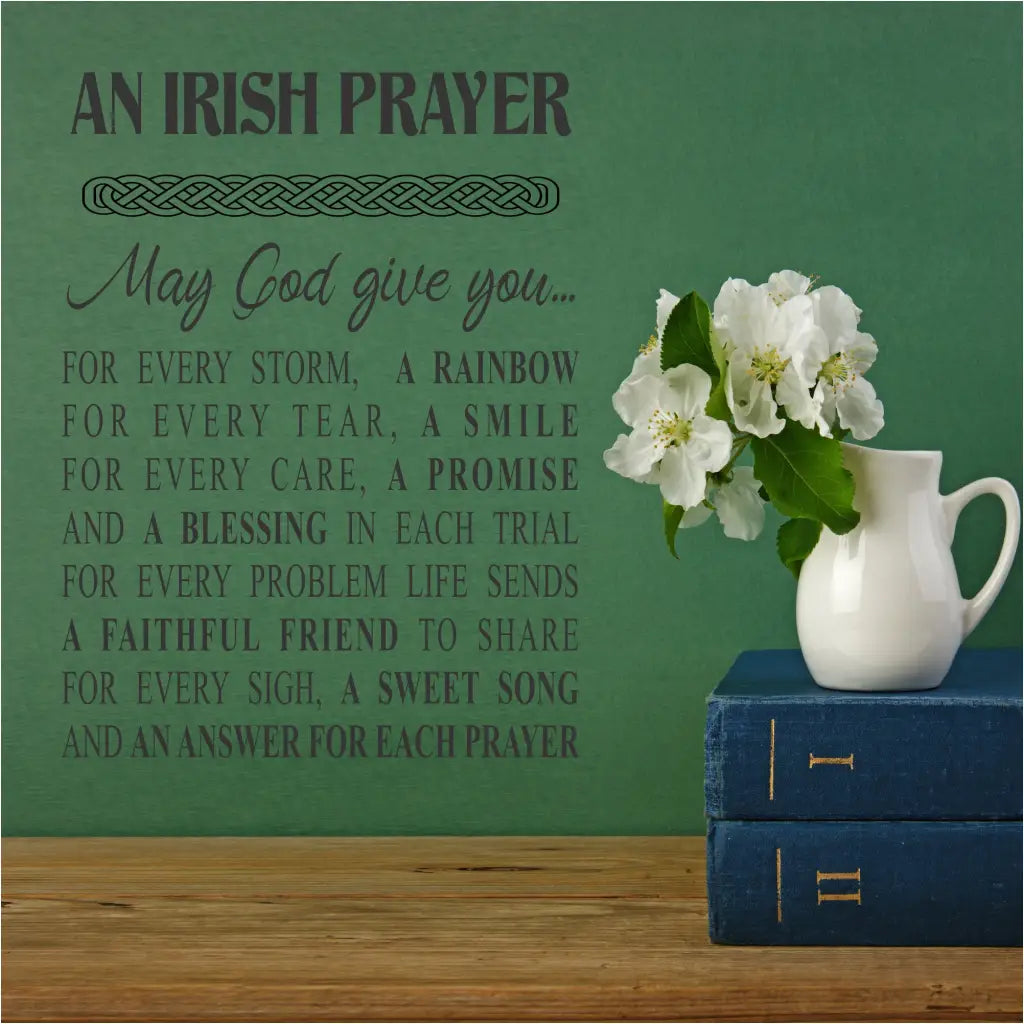 An Irish Prayer Wall Decal
