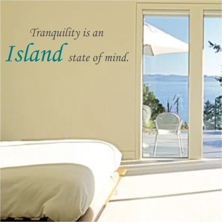 Island State Of Mind Wall Quote