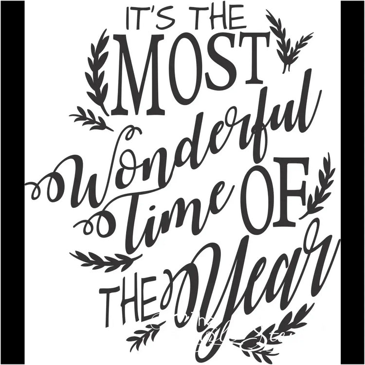 Its The Most Wonderful Time Of Year Wall Decal Holiday Decor