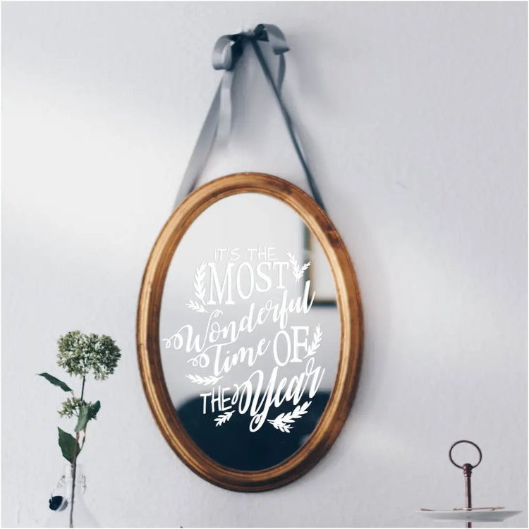 Its The Most Wonderful Time Of Year Wall Decal Holiday Decor