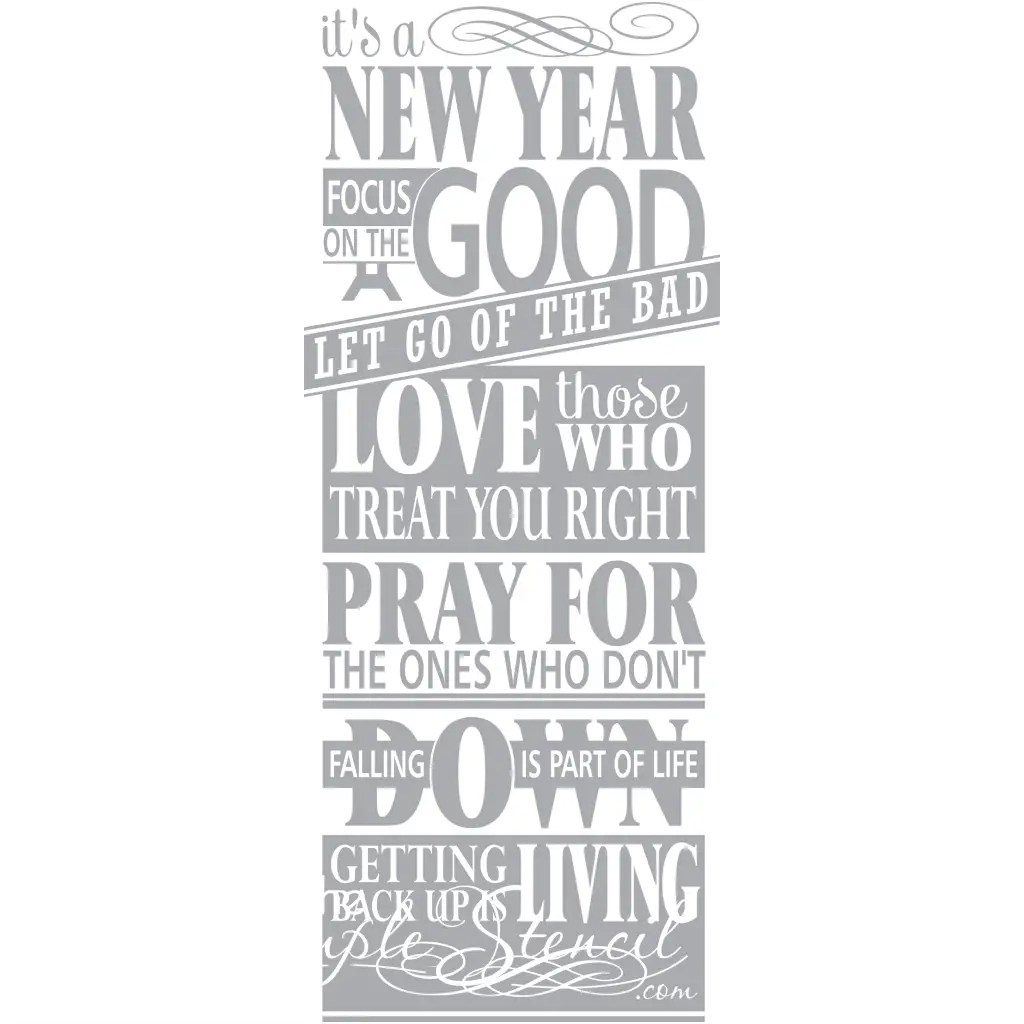 Its A New Year Inspirational Wall Art