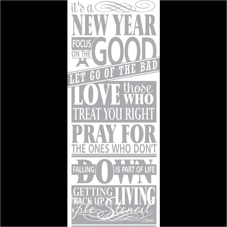 Its A New Year Inspirational Wall Art