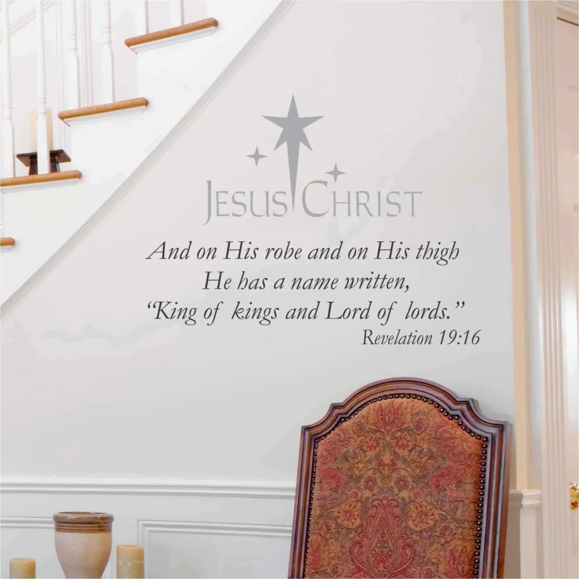 Jesus Christ King Of Kings Revelations 19:16 Scripture