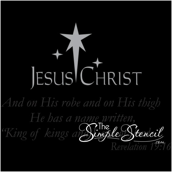 Jesus Christ King Of Kings Revelations 19:16 Scripture