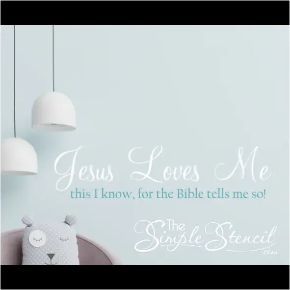 Jesus Loves Me This I Know | Christian Wall Decor