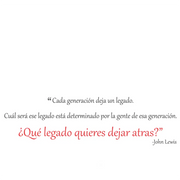 John Lewis Legacy Quote Wall Decal | Spanish Translation