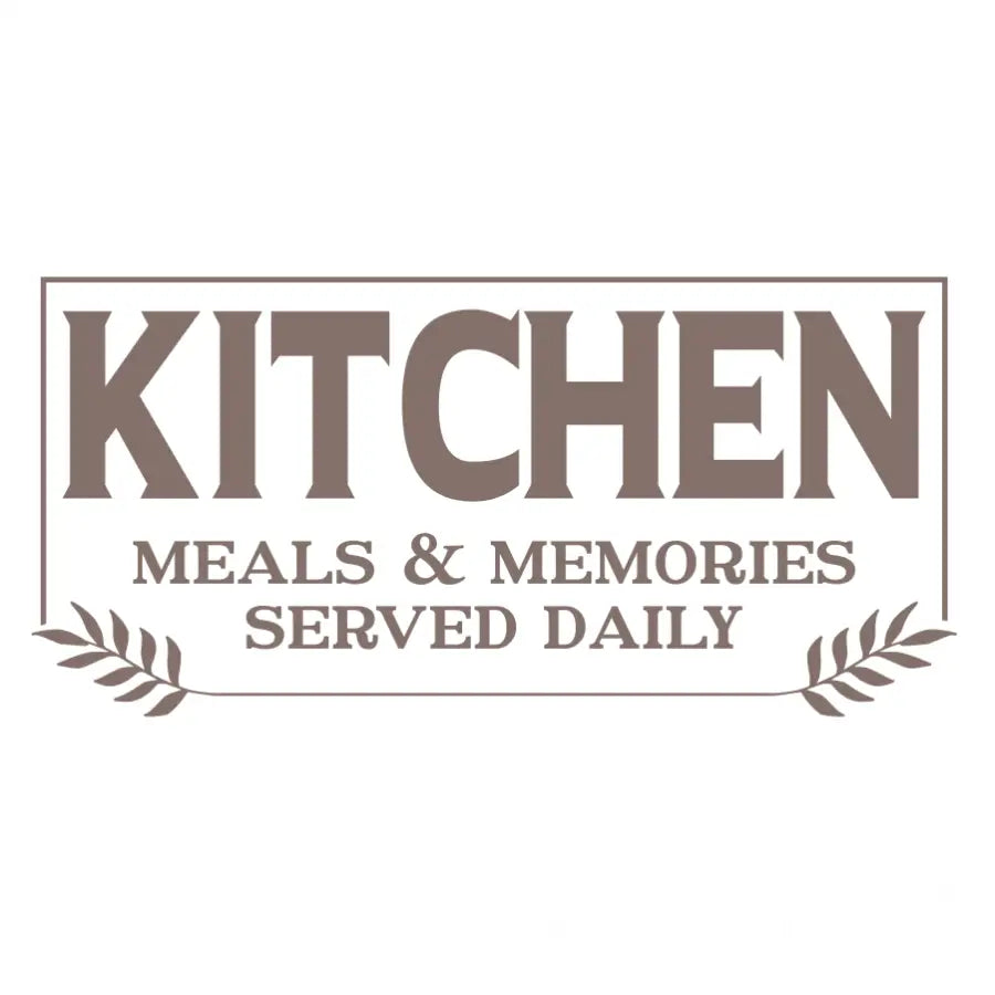KITCHEN - Meals and Memories Served Daily Wall Decal - Thumbnail 2