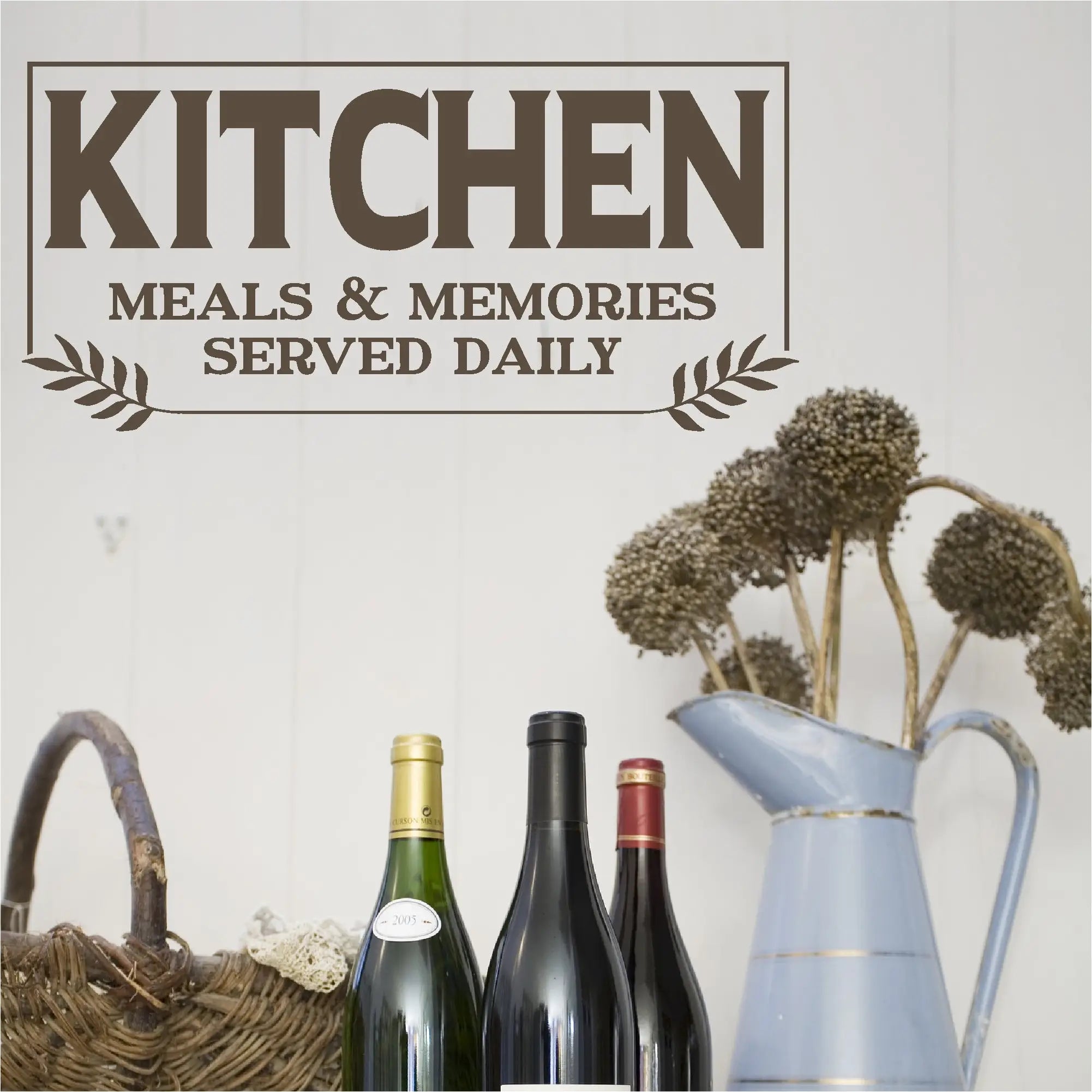 Kitchen - Meals And Memories Served Daily | Removable Wall Decal