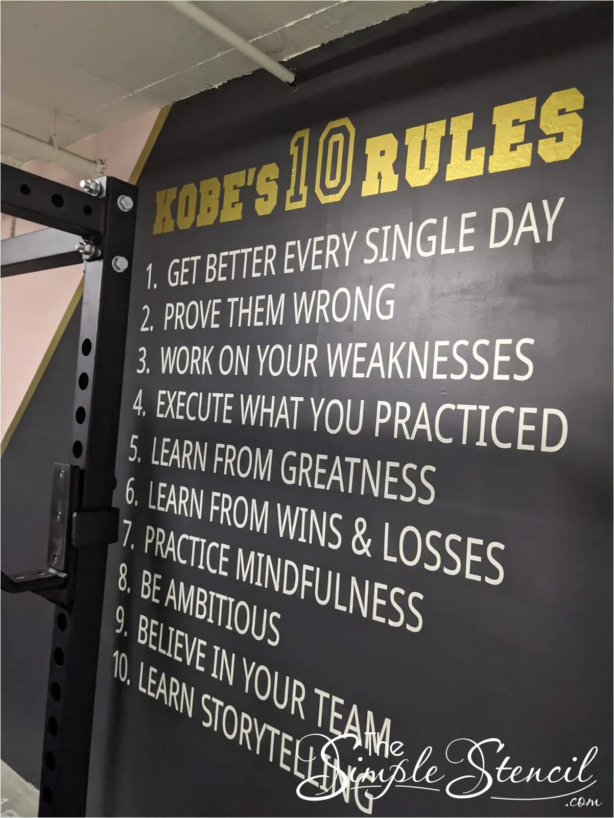 The Simple Stencil Kobe's Rules Wall Decal - Thumbnail 2