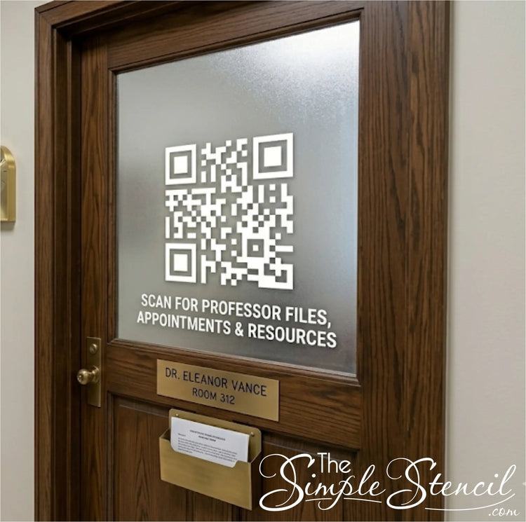 Large Custom QR Code Window Decal – Premium Storefront &