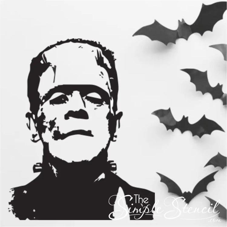 Large Frankenstein Head Bust Decal