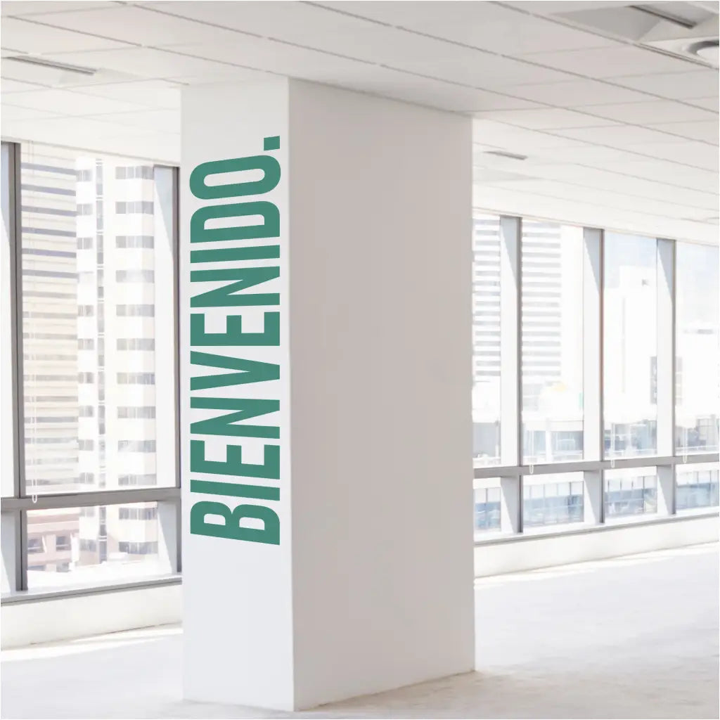 Large Modern Bienvenido Wall Decal