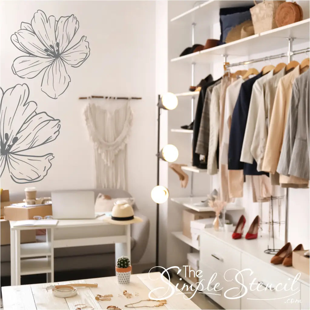 Large Poppy Flower Decal - Thumbnail 3