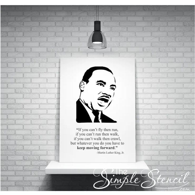 Martin Luther King, Jr. Large poster print of MLK&