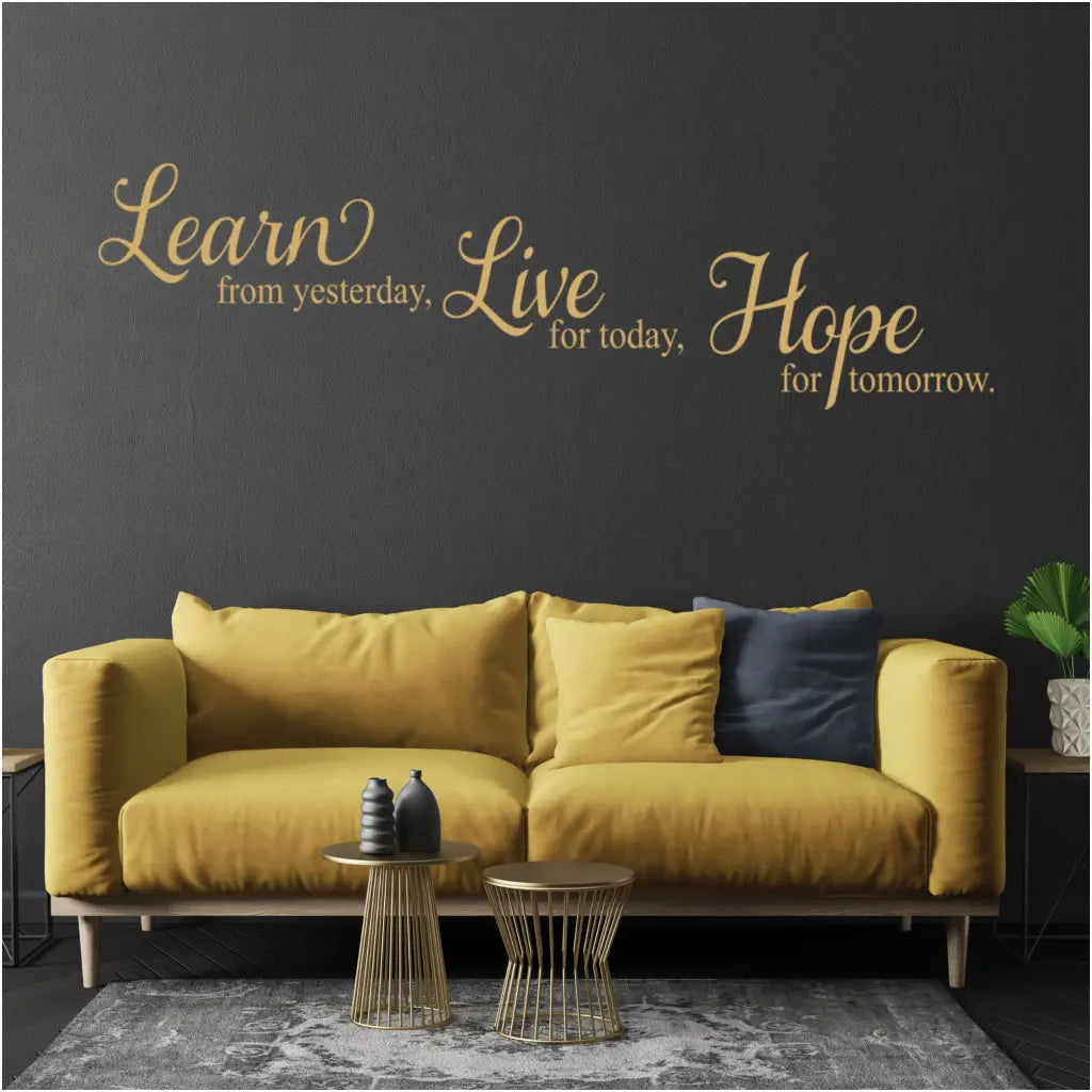Learn Live Hope Long Version Wall Decal