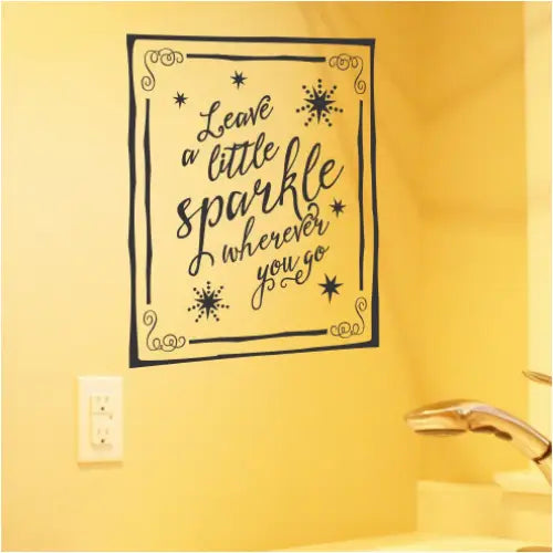 Leave a little sparkle Wall Decal - Thumbnail 2