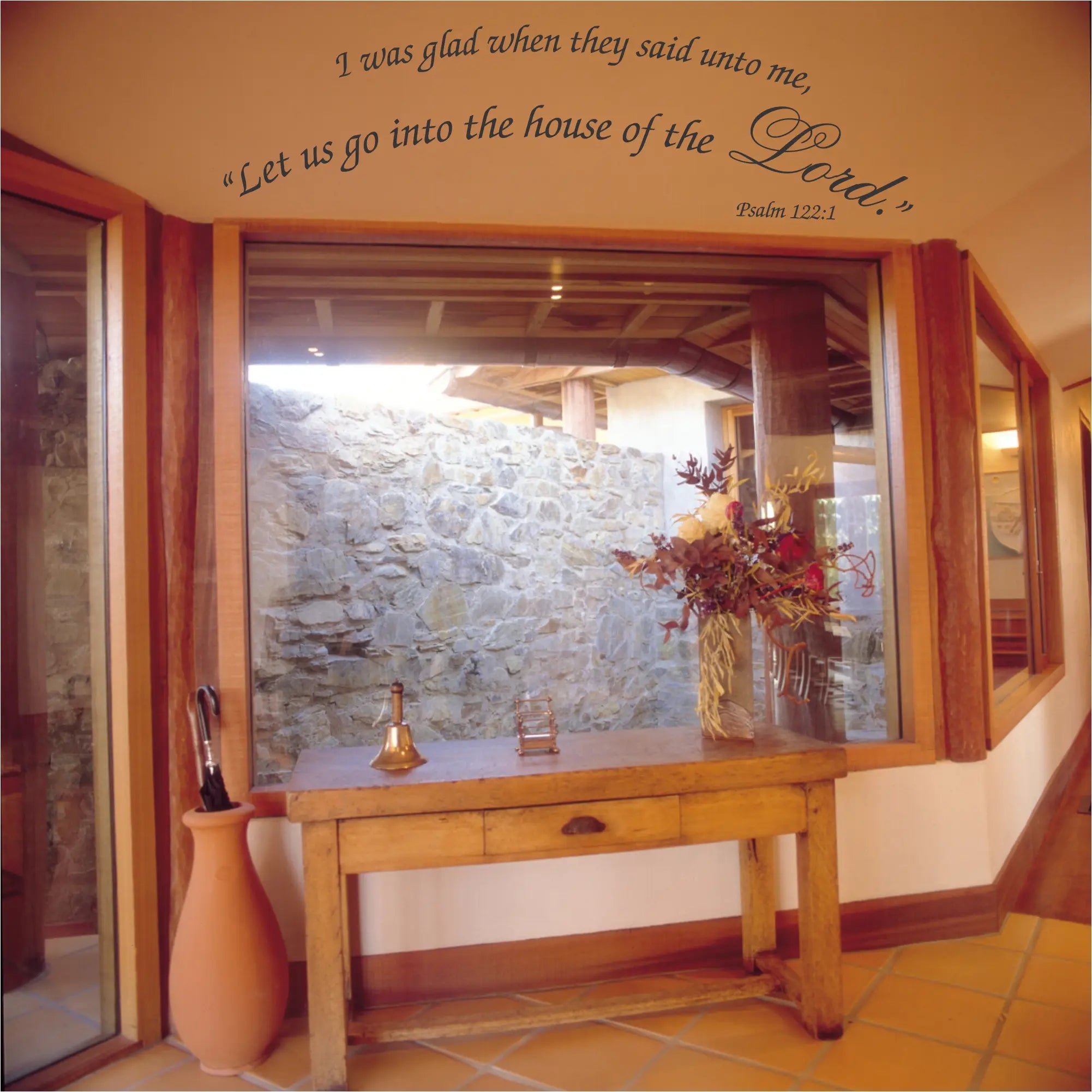 Let Us Go Into The House Of Lord Psalm 122:1 Wall Quote