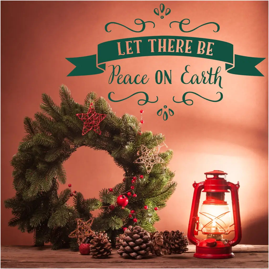 Let There Be Peace On Earth | Christmas Wall Decal Sticker