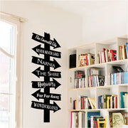Library Book Destination - Clearance Sale 8.0W X 22.5H / White Home Decor Decals