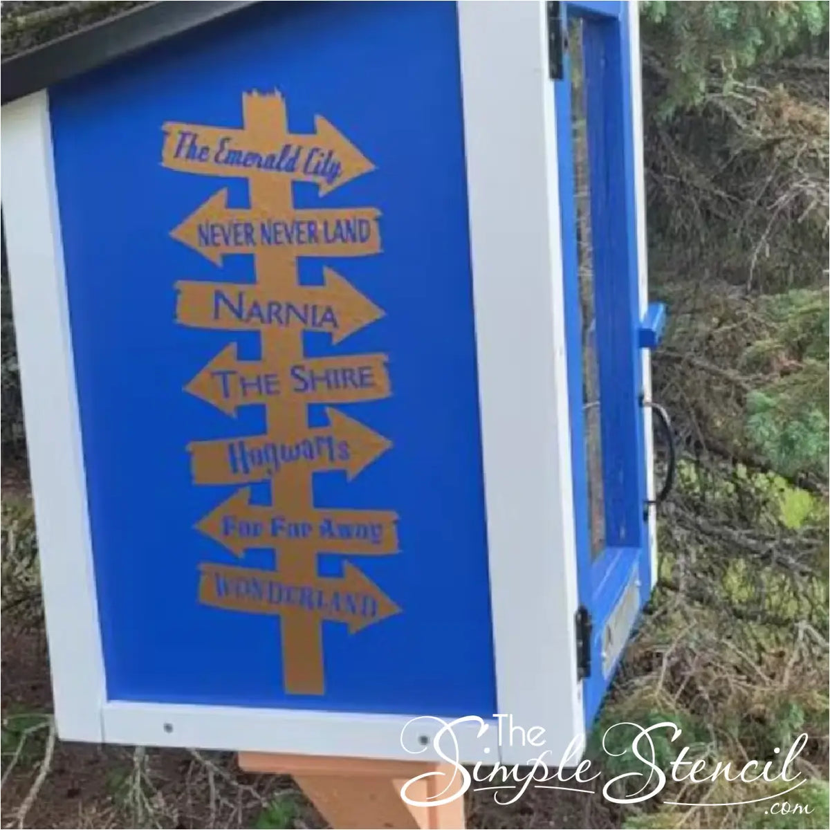 Book Destination Sign Library Book Destination Sign | Clearance Sale – The Simple Stencil