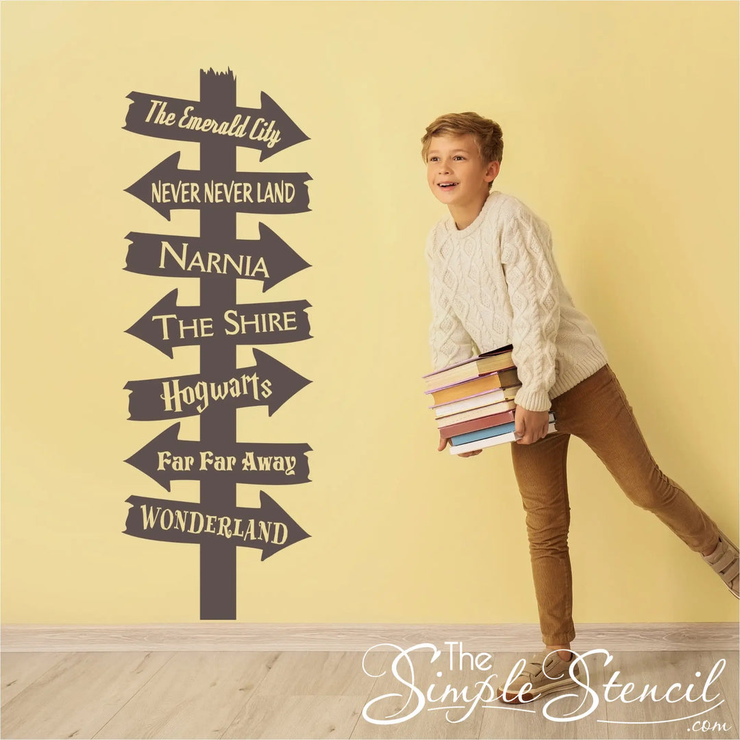 Library Book Destination Sign Decal