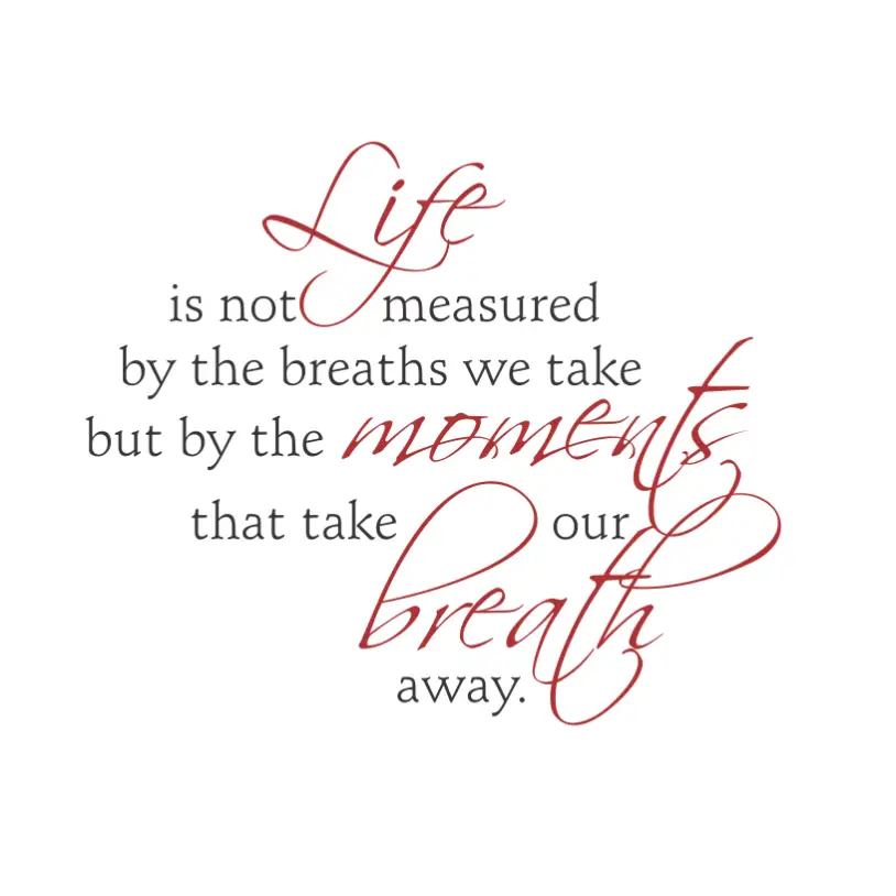 Life is measured... II