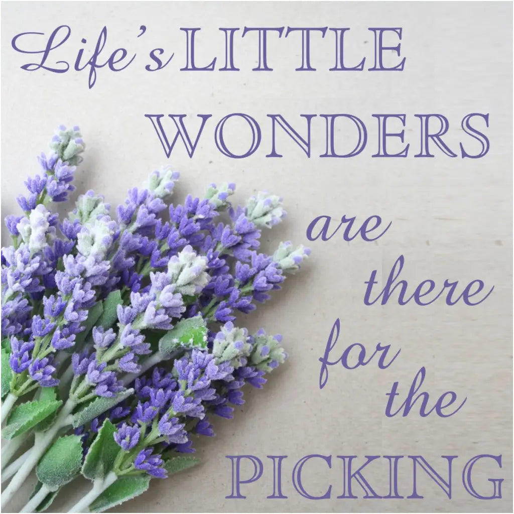 Life's little wonders are there for the picking. A beautiful vinyl wall decal by The Simple Stencil to decorate your home during spring