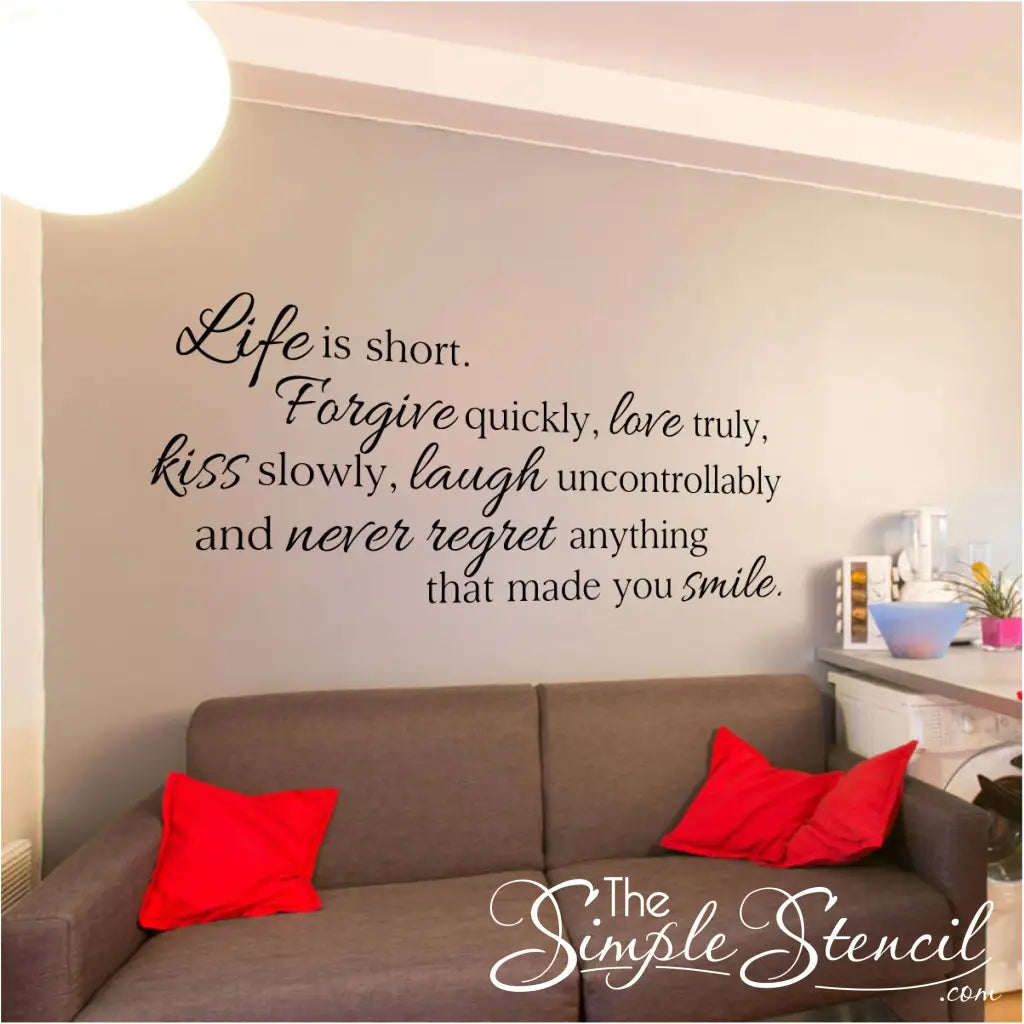 Life Is Short Wall Quote - Thumbnail 3