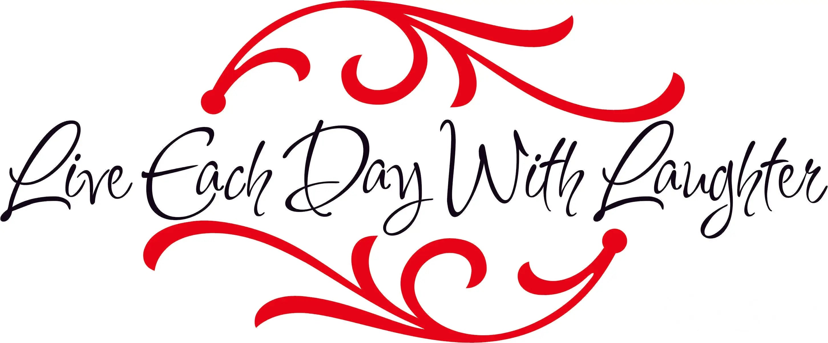 The Simple Stencil Live Each Day With Laughter - Thumbnail 2