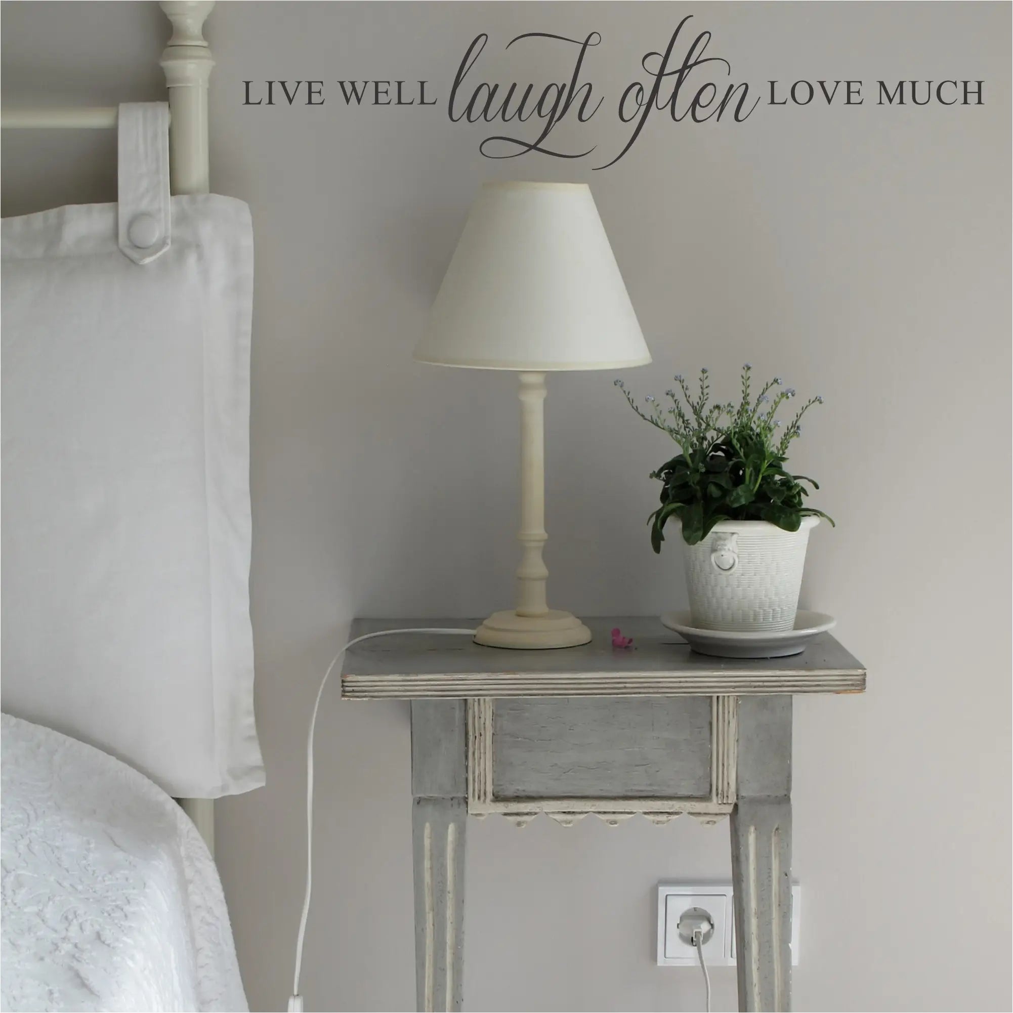 Live Well Laugh Often Love Much Wall Decal Stickers