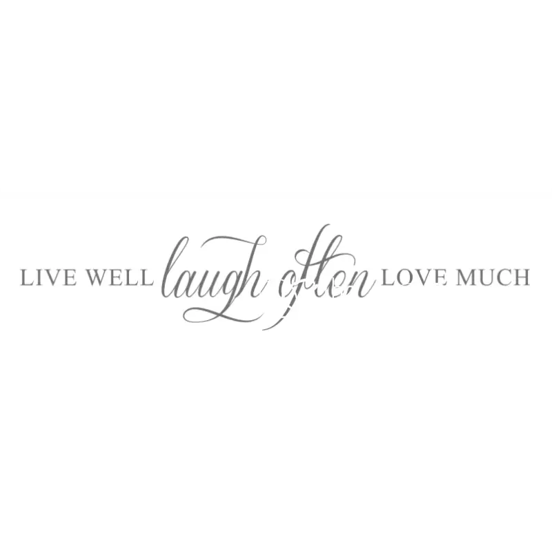 Live Well Laugh Often Love Much Wall Decal Stickers