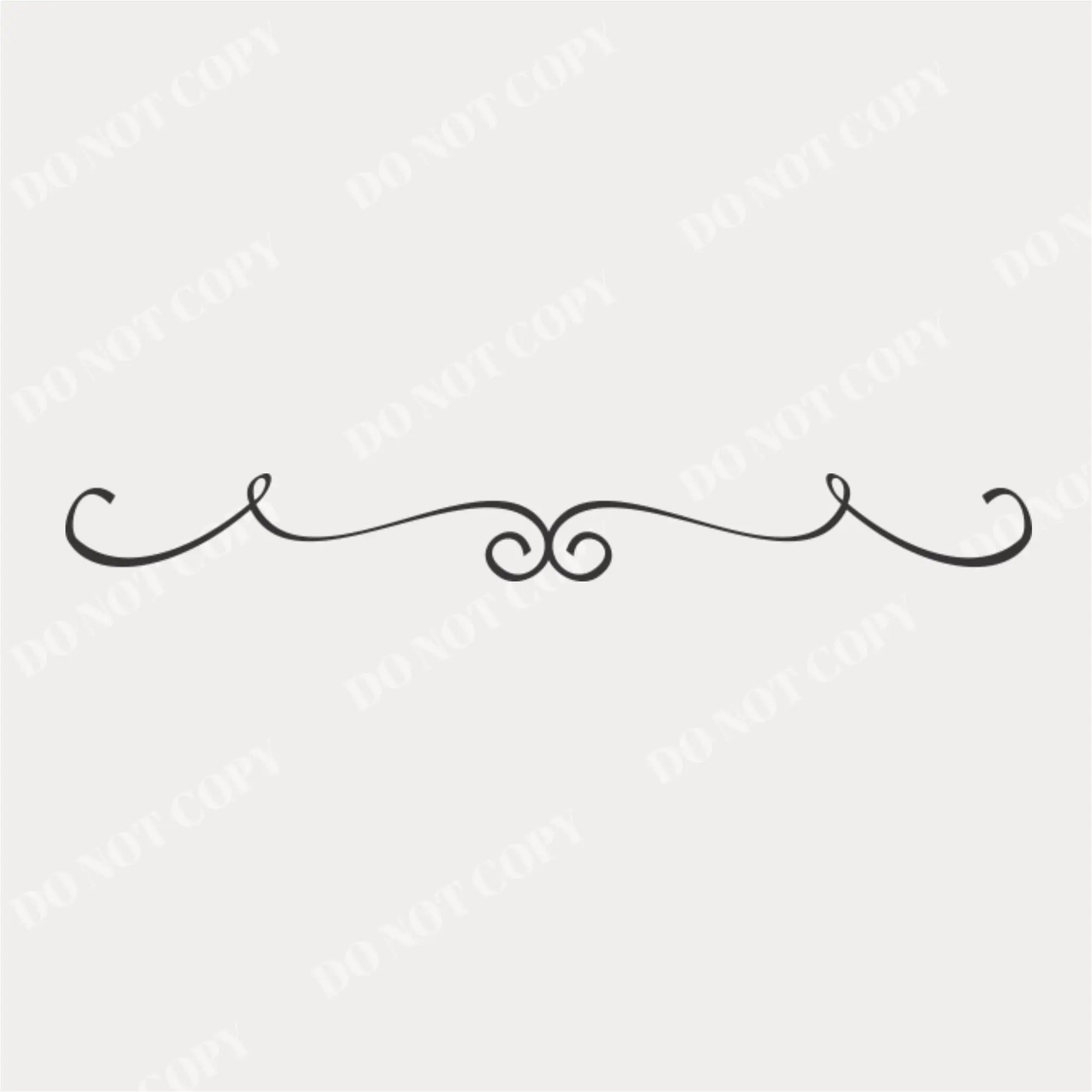 Looped Scroll Bracket Decorative Stickers