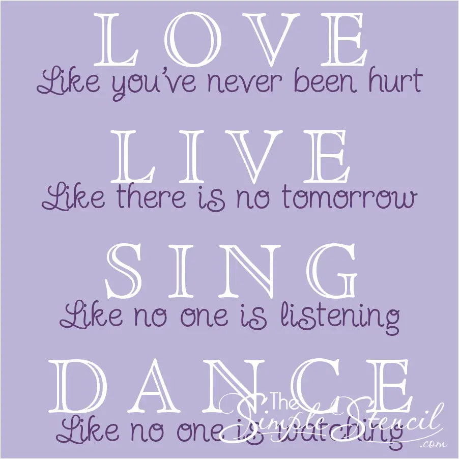 The Simple Stencil Wall Decal