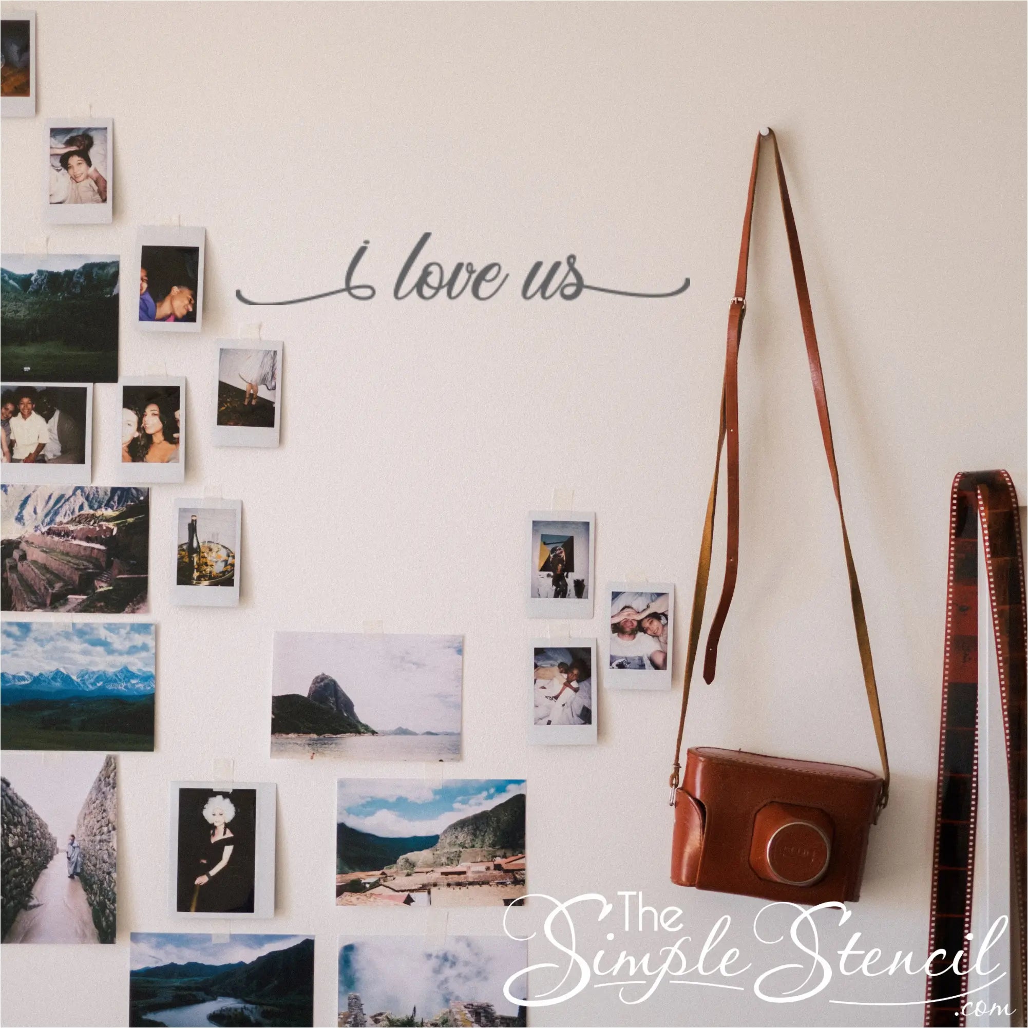 I Love Us Romantic Vinyl Wall Quote Decal - Thumbnail 5