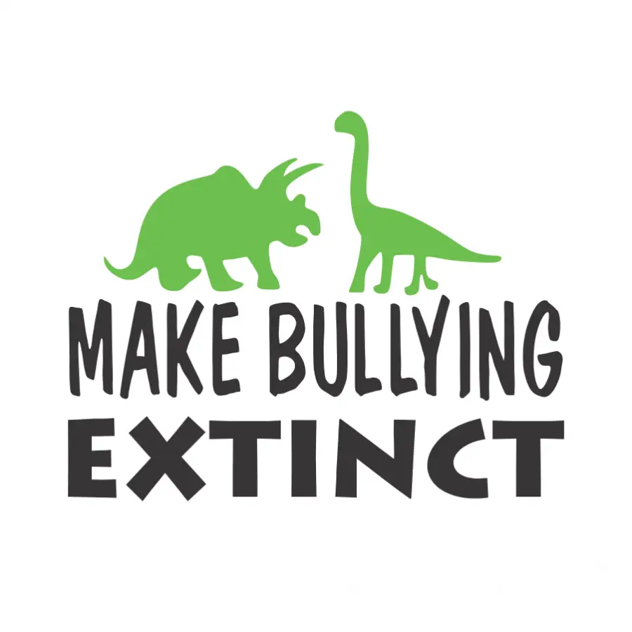 Make Bullying Extinct Dinosaur Wall Decal for Kids
