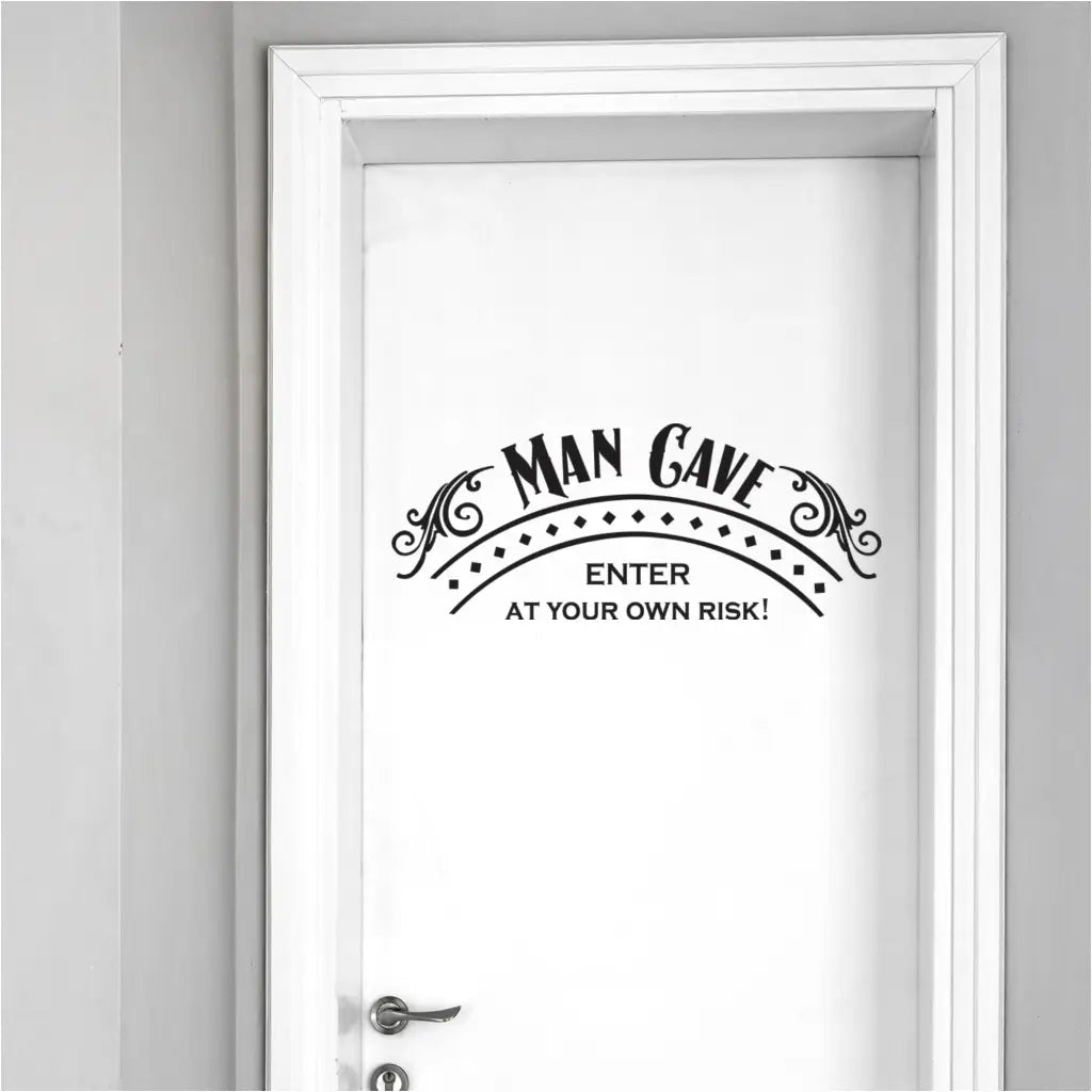 Man Cave - Old Fashioned Style Decal