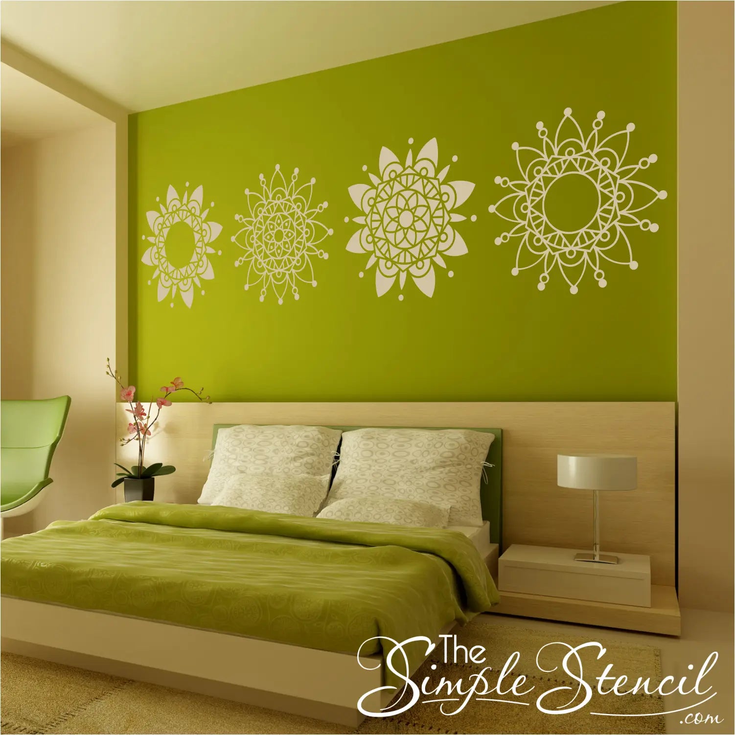The Simple Stencil Mandala Wall Decal - Thumbnail 4