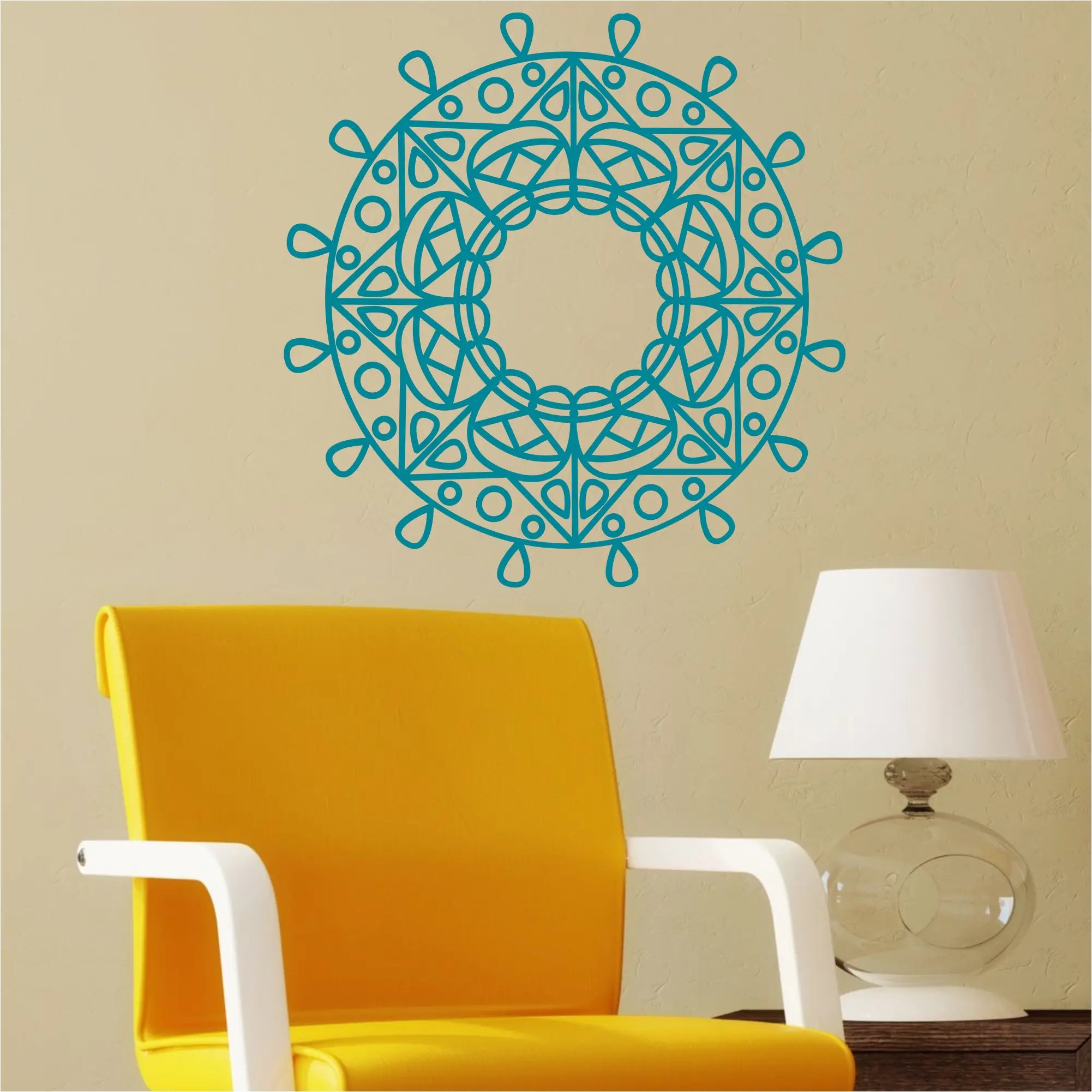 The Simple Stencil Mandala Wall Decal - Thumbnail 5