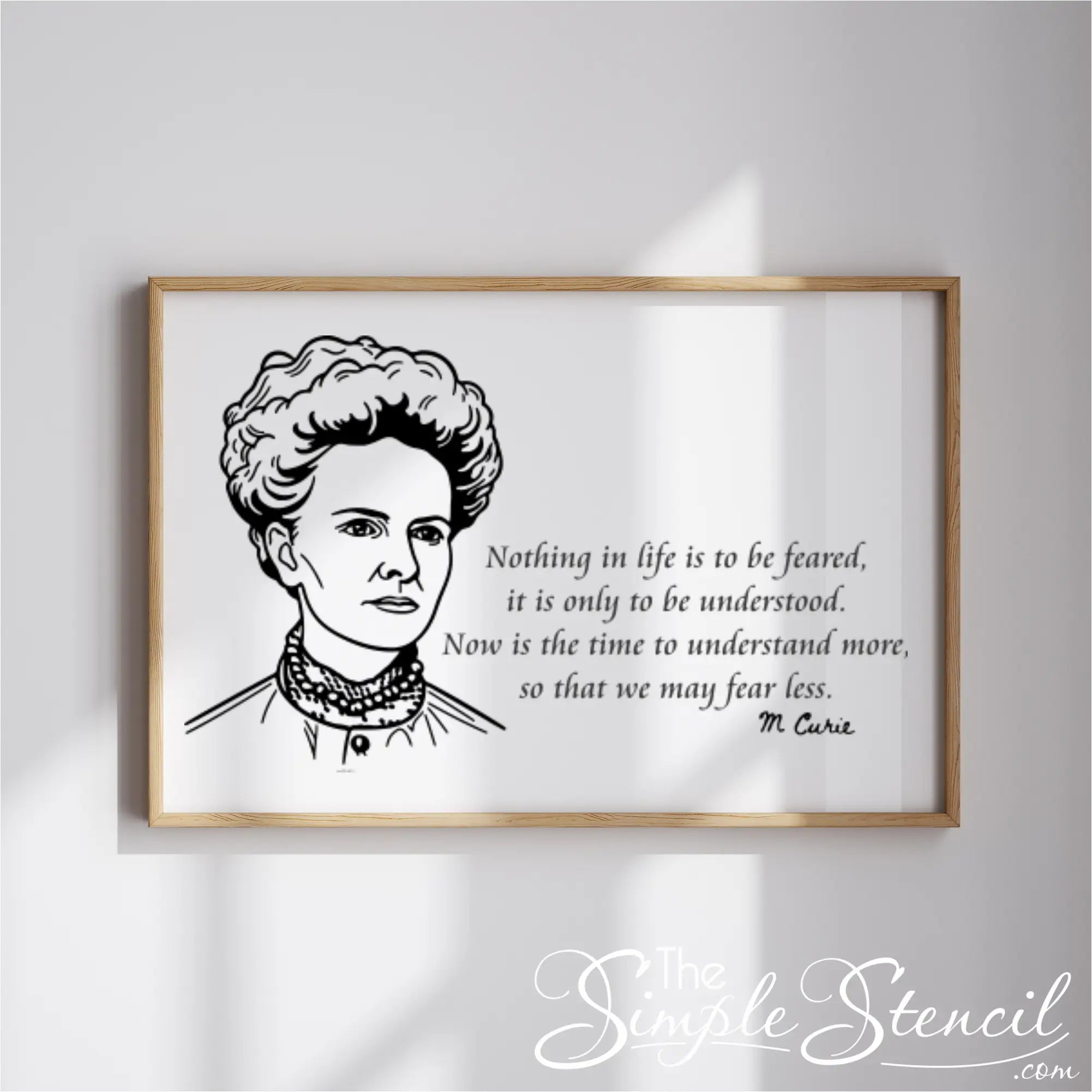 Marie Curie Wall Decal